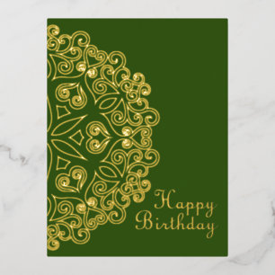 Overzicht Mandala -  stijl 2 Folie Feestdagen Briefkaart