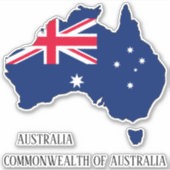 Overzicht marktoplijnen Australië Sticker (Voorkant)