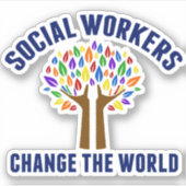 Overzicht sociale werkaanbiedingen bevestigen sticker (Voorkant)