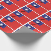 Overzicht TAIWAN-VLAG toewijzen Cadeaupapier (Hoek)