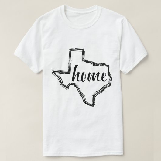 Overzicht Texas Home State T-shirt (Design voorkant)