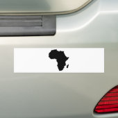 Overzicht van Afrika Bumpersticker (Op auto)