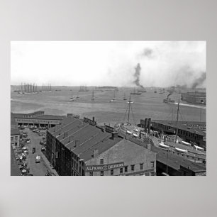 Overzicht van Boston Harbour