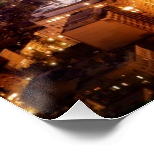 Overzicht van Boston 's nachts (Hoek)