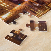 Overzicht van Boston 's nachts Legpuzzel (Zijkant)