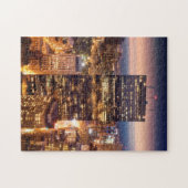 Overzicht van Boston 's nachts Legpuzzel (Horizontaal)