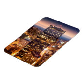 Overzicht van Boston 's nachts Magneet (Linkerzijde)