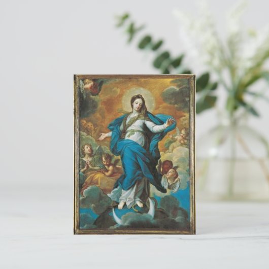 Overzicht van de aankondiging briefkaart (Staand voorkant)