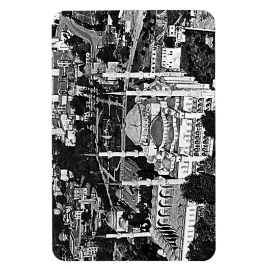  overzicht van de blauwe moskee in Istanbul 1970 Magneet (Verticaal)