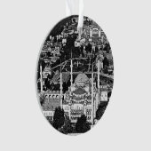  overzicht van de blauwe moskee in Istanbul 1970 Ornament (voorkant)