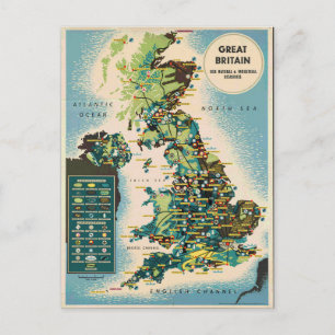 overzicht van de Britse hulpbronnen Briefkaart