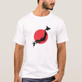 Overzicht van de Japanse vlag T-shirt (Voorkant)
