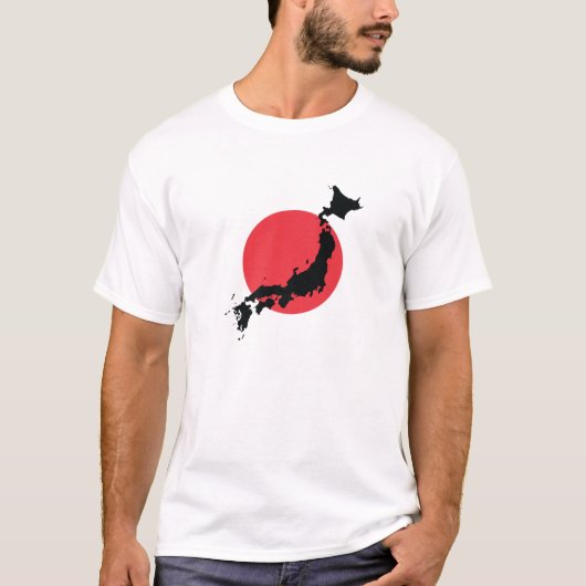 Overzicht van de Japanse vlag T-shirt (Voorkant)