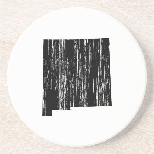 Overzicht van de noodtoestand in New Mexico Zandsteen Onderzetter (Voorkant)