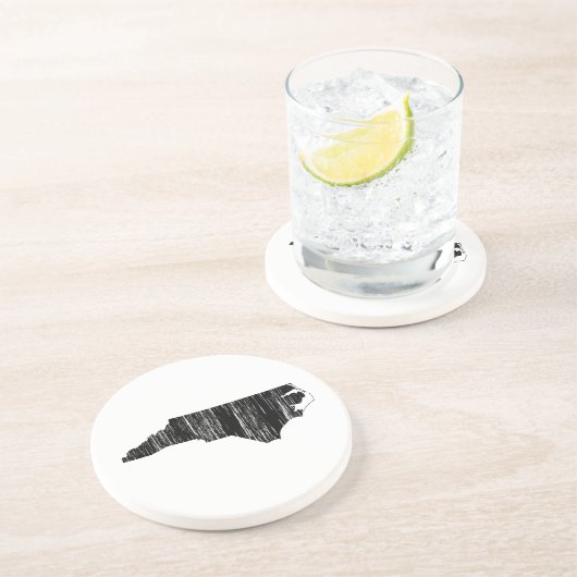 Overzicht van de noodtoestand in North Carolina Zandsteen Onderzetter (Zijkant)