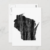 Overzicht van de noodtoestand in Wisconsin Briefkaart (Voorkant / Achterkant)