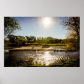 Overzicht van de oevers van een rivier met duideli (Voorkant)