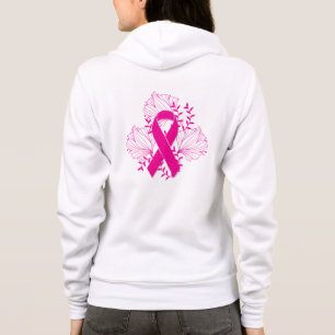 Overzicht van de roze borst- en borstkankerbewustm hoodie
