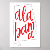 Overzicht van de staat Alabama (Voorkant)