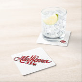 Overzicht van de staat Alabama Kartonnen Onderzetters (Insitu)