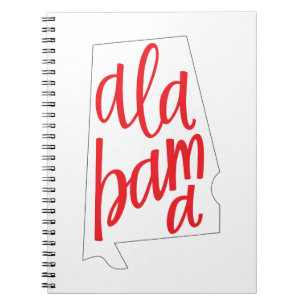 Overzicht van de staat Alabama Notitieboek