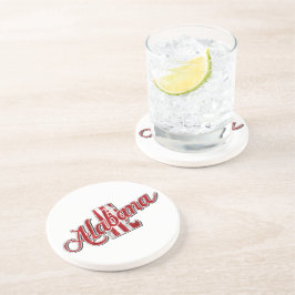 Overzicht van de staat Alabama Zandsteen Onderzetter