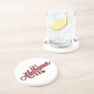 Overzicht van de staat Alabama Zandsteen Onderzetter