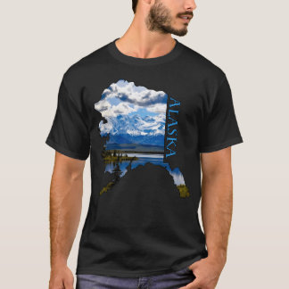 Overzicht van de staat Alaska T-shirt