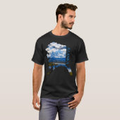 Overzicht van de staat Alaska T-shirt (Voorkant volledig)