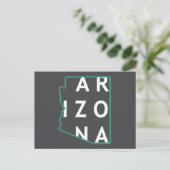 Overzicht van de staat Arizona Briefkaart (Staand voorkant)