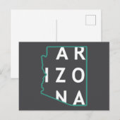 Overzicht van de staat Arizona Briefkaart (Voorkant / Achterkant)