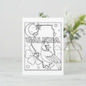 Overzicht van de staat Galena Illinois Kaart (Staand voorkant)