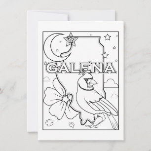 Overzicht van de staat Galena Illinois Kaart