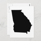 Overzicht van de staat Georgië Briefkaart (Voorkant / Achterkant)