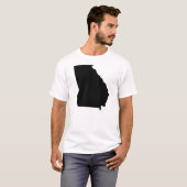 Overzicht van de staat Georgië T-shirt (Voorkant volledig)