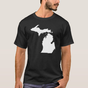Overzicht van de staat Michigan T-shirt