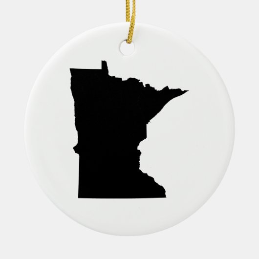 Overzicht van de staat Minnesota Keramisch Ornament (Voorkant)