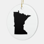 Overzicht van de staat Minnesota Keramisch Ornament (Links)