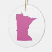 Overzicht van de staat Minnesota Keramisch Ornament (Links)
