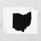Overzicht van de staat Ohio Briefkaart (Voorkant / Achterkant)