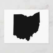 Overzicht van de staat Ohio Briefkaart (Voorkant)
