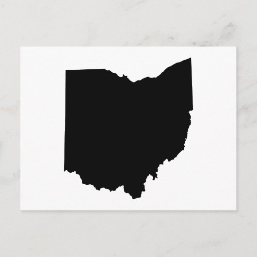 Overzicht van de staat Ohio Briefkaart (Voorkant)