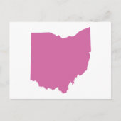 Overzicht van de staat Ohio Briefkaart (Voorkant)