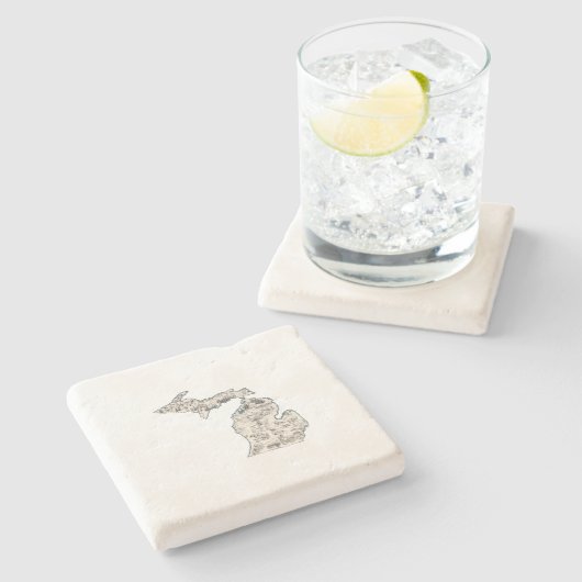  overzicht van de  Staat van de  kaart van het Ant Stenen Onderzetter (Zijkant)