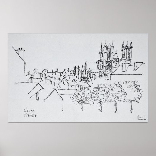 Overzicht van de stad | Nantes, Frankrijk (Voorkant)