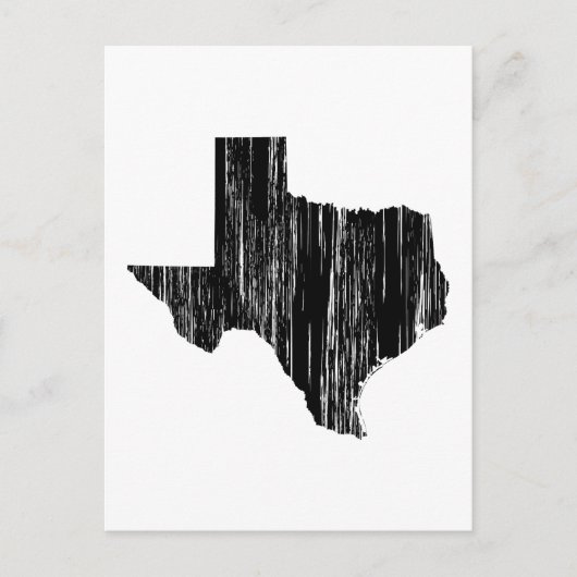 Overzicht van de toestand in Texas Briefkaart (Voorkant)