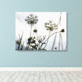 Overzicht van de Umbels Flowers - Floral Art Photo Canvas Afdruk (Insitu (Houten vloer))
