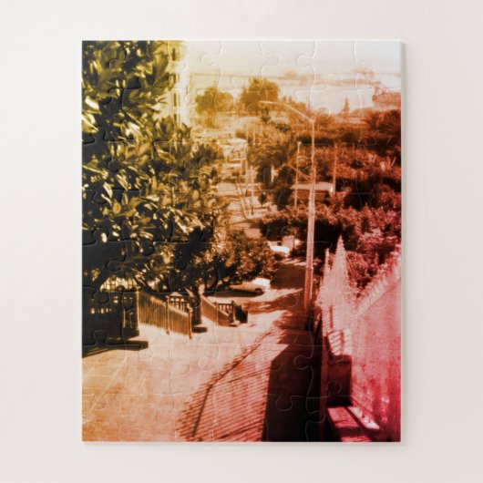 Overzicht van de vintage Algerije Algiers-district Legpuzzel (Verticaal)