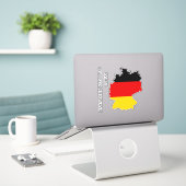 Overzicht van de vlaggenplattegrond Duitsland Sticker (Laptop op bureau)