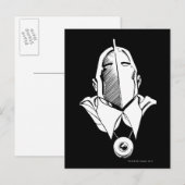 Overzicht van Dr. Fate Mask Briefkaart (Voorkant / Achterkant)
